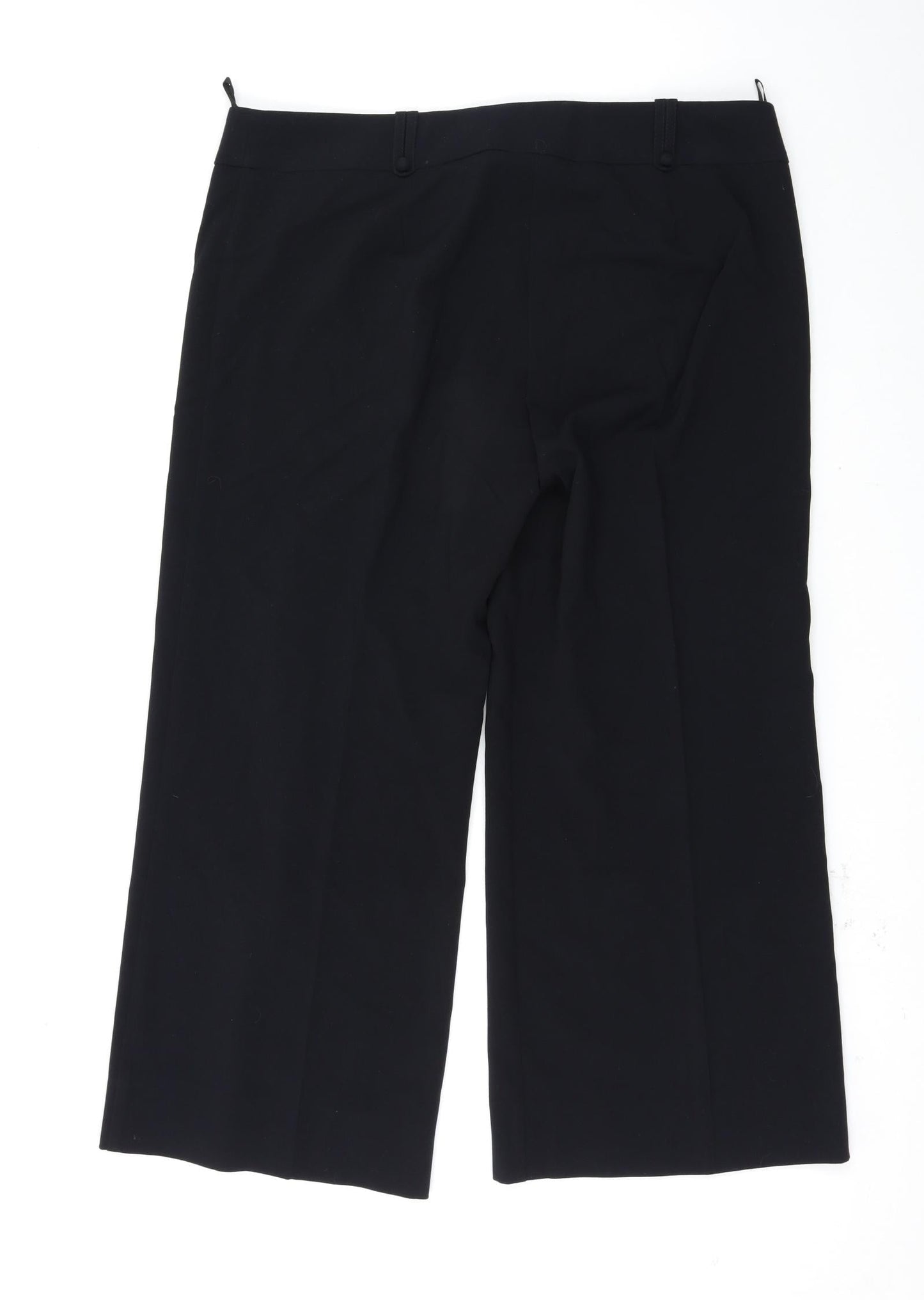Womens UK Size 38 Preworn Regular Fit  Black Trousers