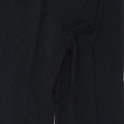 Womens UK Size 38 Preworn Regular Fit  Black Trousers