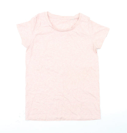 Womens UK Size S Preworn Pink Basic T-Shirt