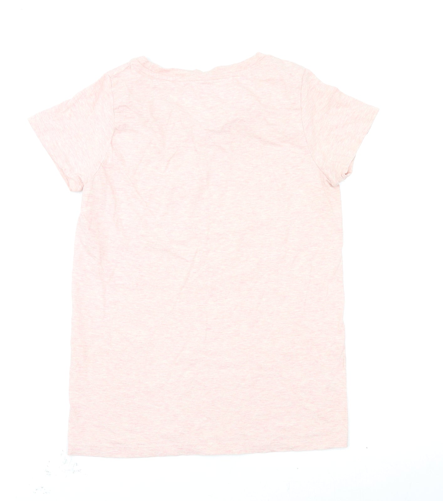 Womens UK Size S Preworn Pink Basic T-Shirt