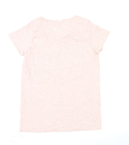 Womens UK Size S Preworn Pink Basic T-Shirt