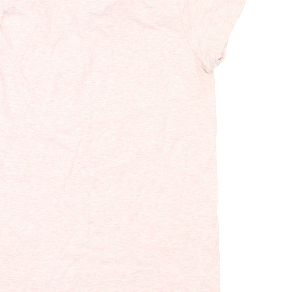 Womens UK Size S Preworn Pink Basic T-Shirt