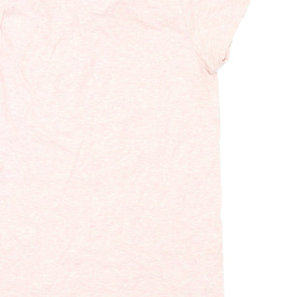 Womens UK Size S Preworn Pink Basic T-Shirt