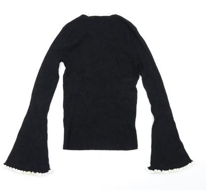 Womens UK Size 8 Marks and Spencer Black Pullover Jumper