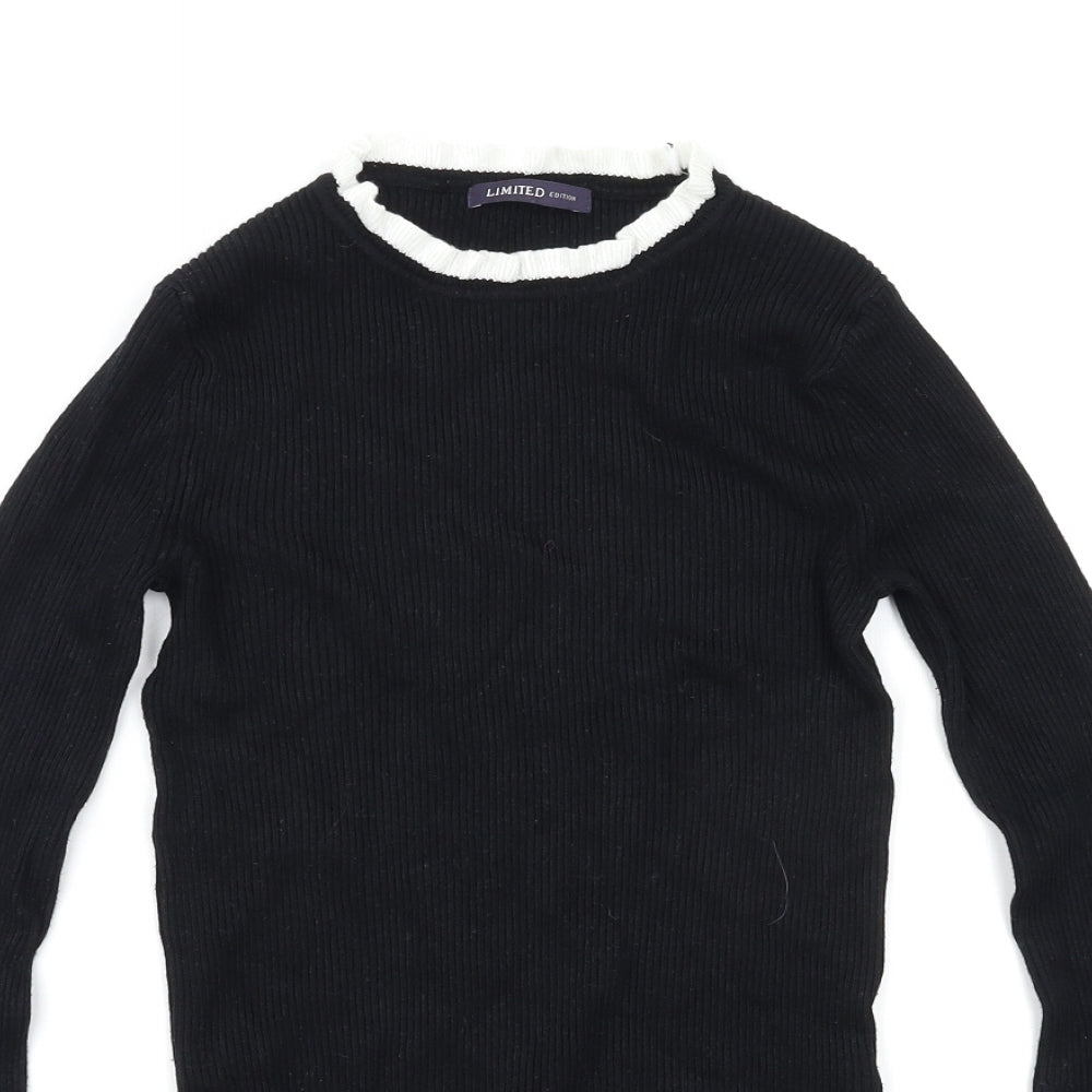 Womens UK Size 8 Marks and Spencer Black Pullover Jumper