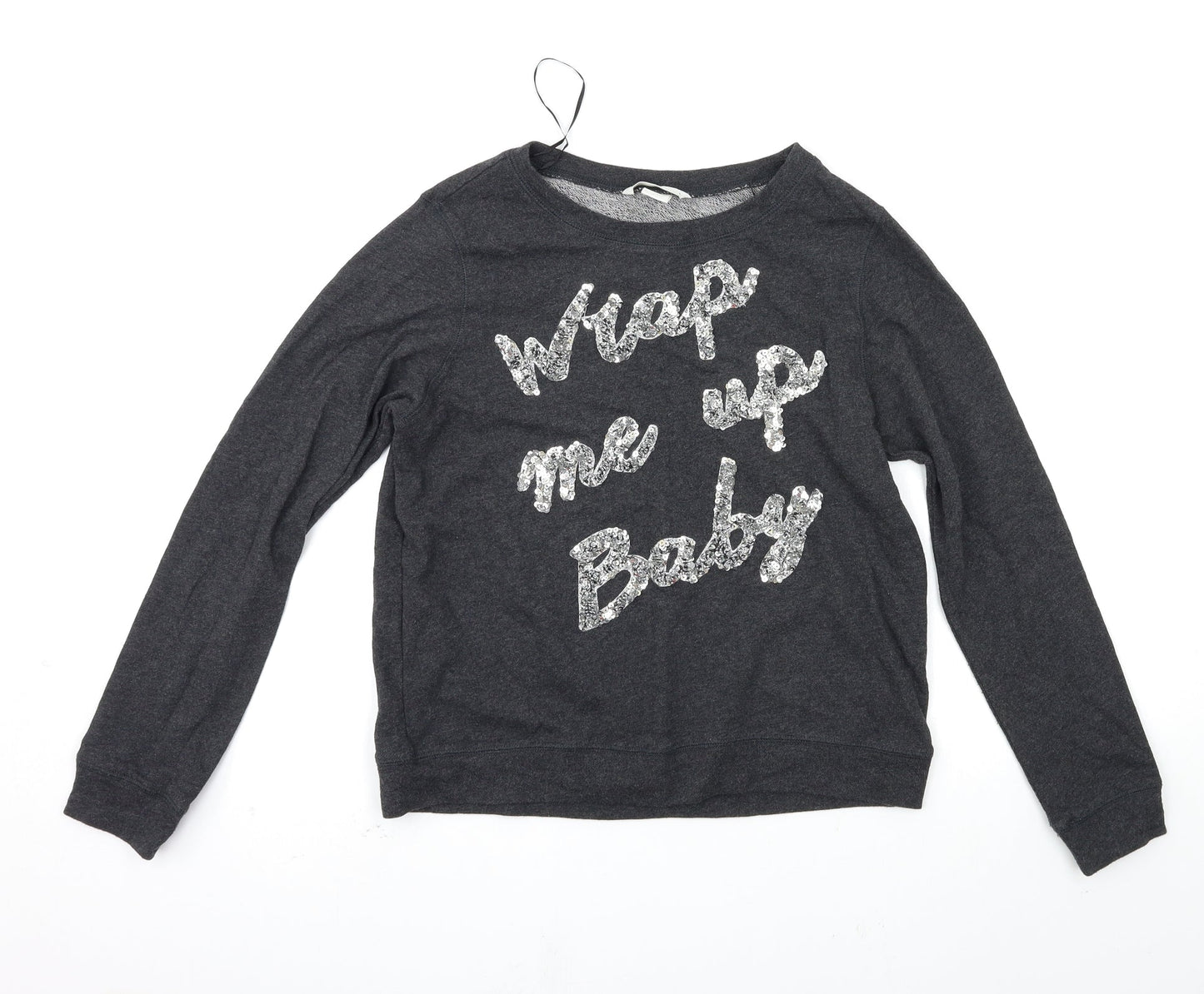 Womens UK Size XS H&M Grey Pullover Jumper