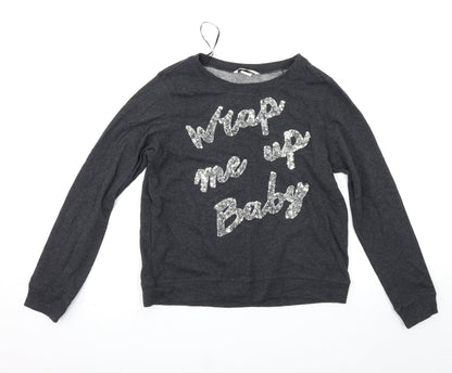 Womens UK Size XS H&M Grey Pullover Jumper