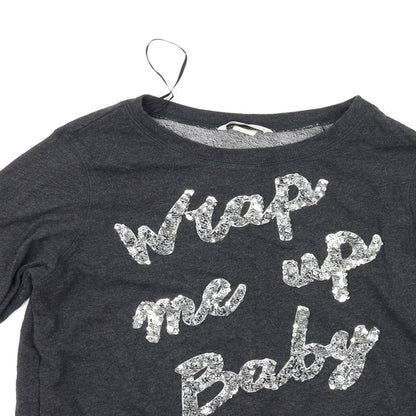 Womens UK Size XS H&M Grey Pullover Jumper