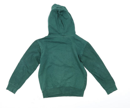 H&M Girls Green   Pullover Hoodie Size 9-10 Years