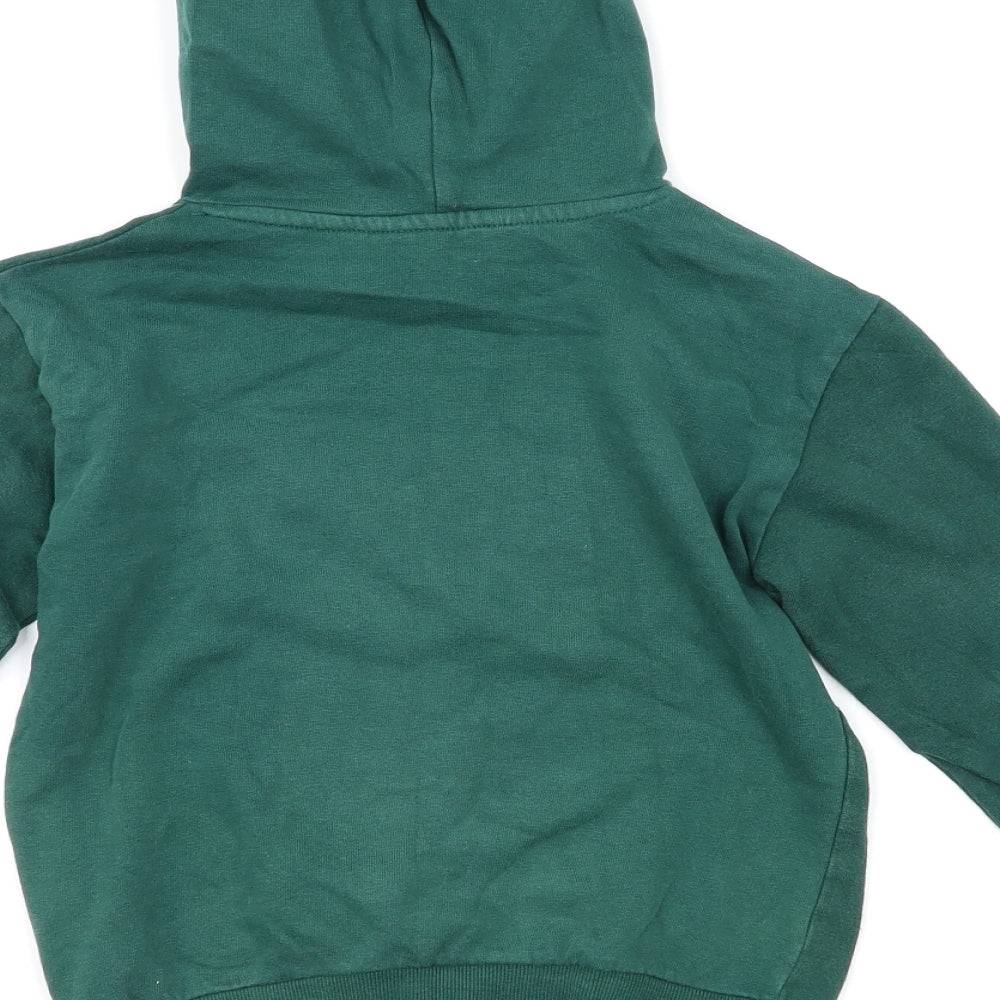 H&M Girls Green   Pullover Hoodie Size 9-10 Years