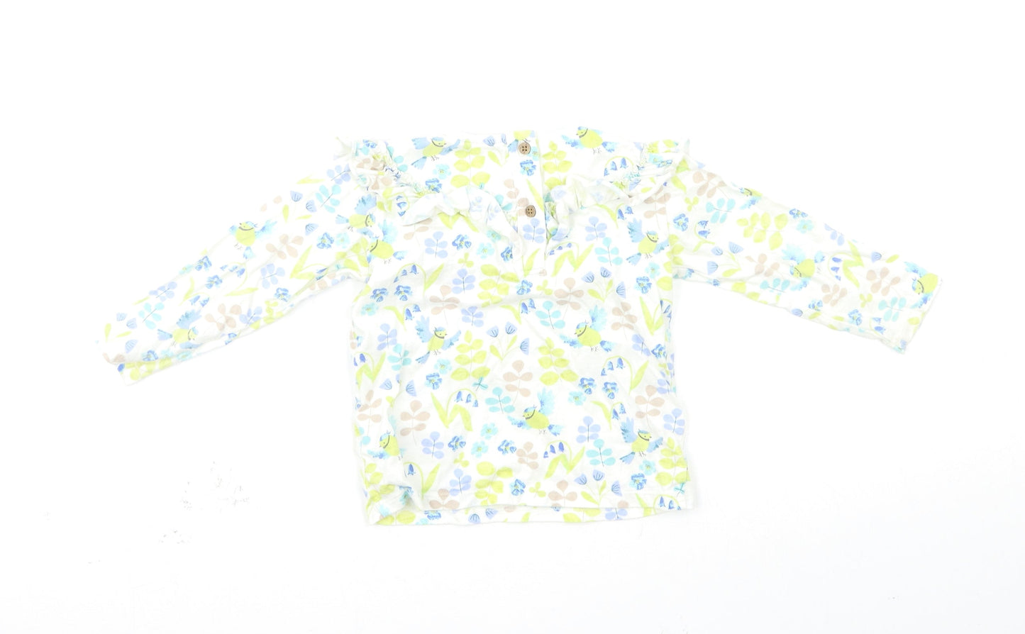 Marks and Spencer Girls Multicoloured Fair Isle  Basic T-Shirt Size 12-18 Months