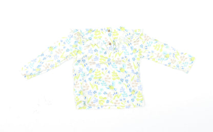 Marks and Spencer Girls Multicoloured Fair Isle  Basic T-Shirt Size 12-18 Months