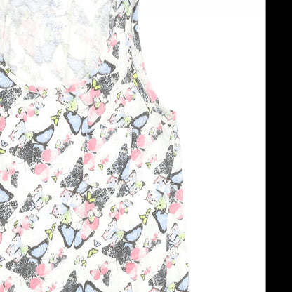 F&F Womens Multicoloured Floral  Basic T-Shirt Size 6