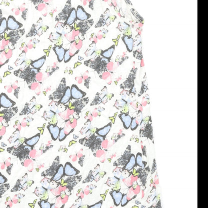 F&F Womens Multicoloured Floral  Basic T-Shirt Size 6