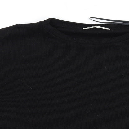 Womens UK Size M Pull&Bear Black Pullover Jumper