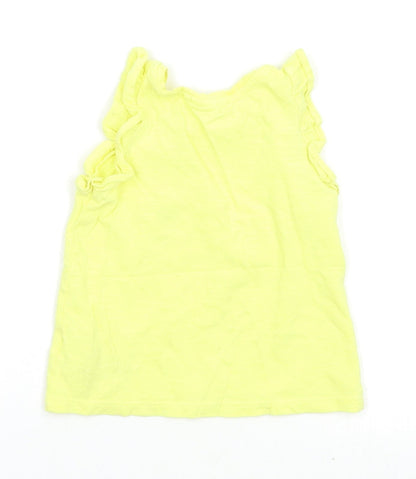 NEXT Girls Yellow   Pullover T-Shirt Size 9-12 Months