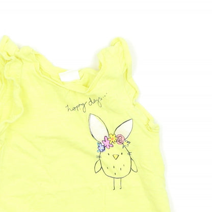 NEXT Girls Yellow   Pullover T-Shirt Size 9-12 Months