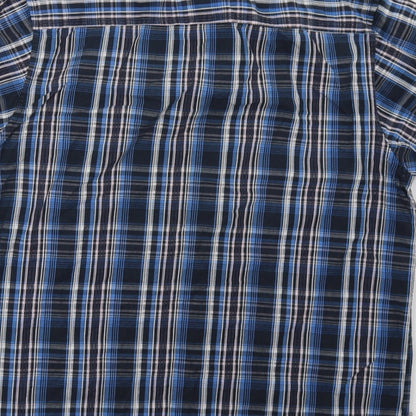 F&F Mens Blue Check   Polo Size S