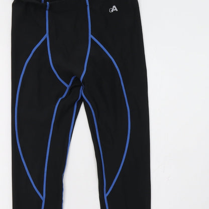 Preworn Boys Black   Sweatpants Trousers Size M - underlayer