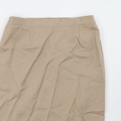 charmance Womens Beige   A-Line Skirt Size 12