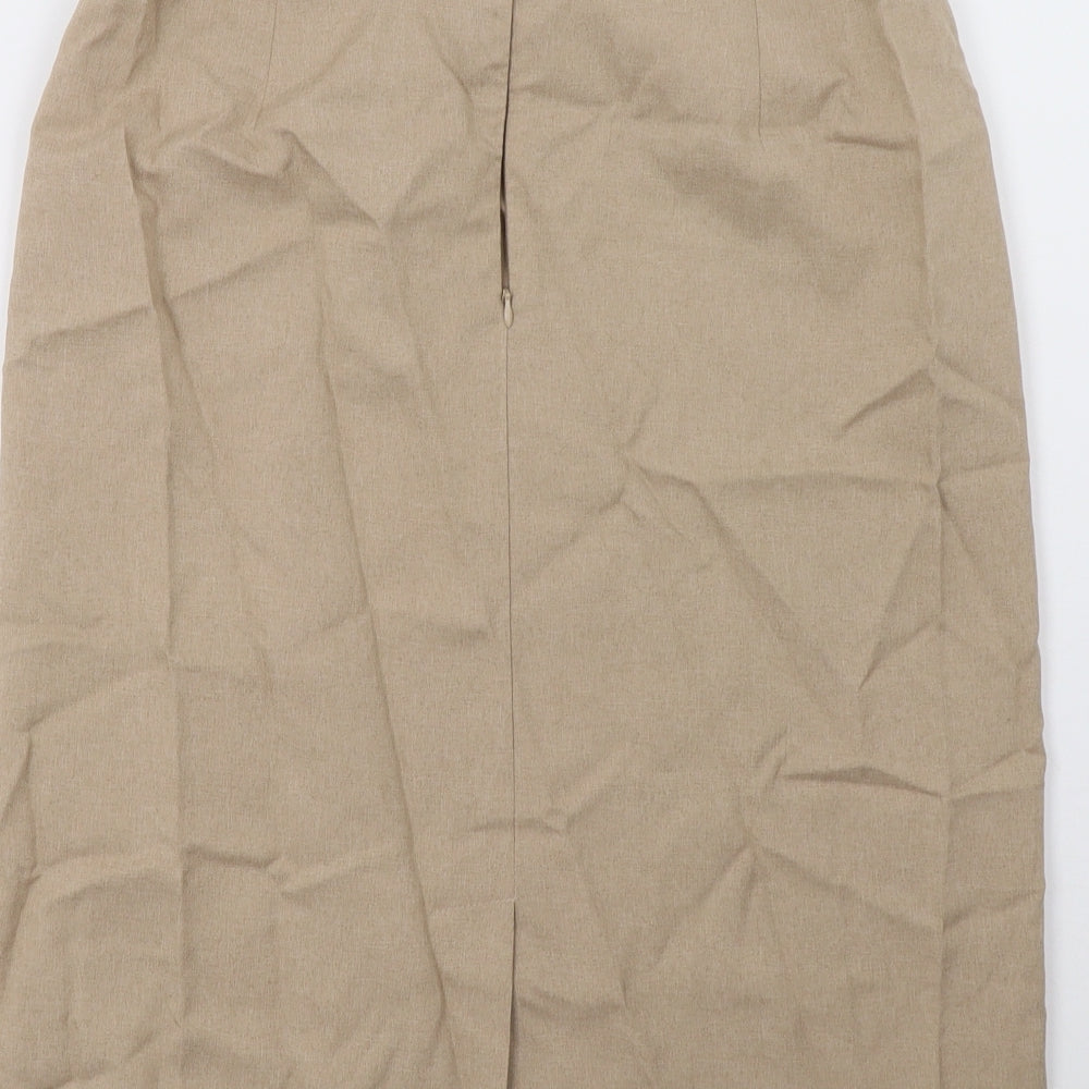 charmance Womens Beige   A-Line Skirt Size 12
