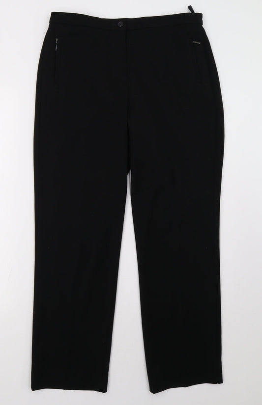 Womens UK Size 12 Marks and Spencer Regular Fit  Black Trousers