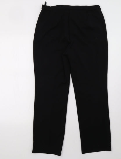 Womens UK Size 12 Marks and Spencer Regular Fit  Black Trousers