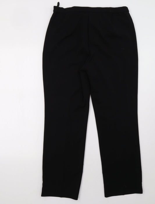 Womens UK Size 12 Marks and Spencer Regular Fit  Black Trousers
