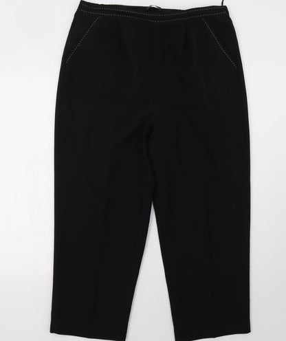 BM Womens Black   Trousers  Size 16 L30 in