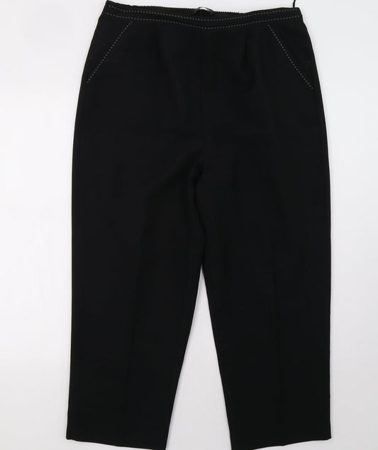 BM Womens Black   Trousers  Size 16 L30 in