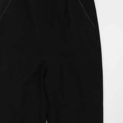 BM Womens Black   Trousers  Size 16 L30 in