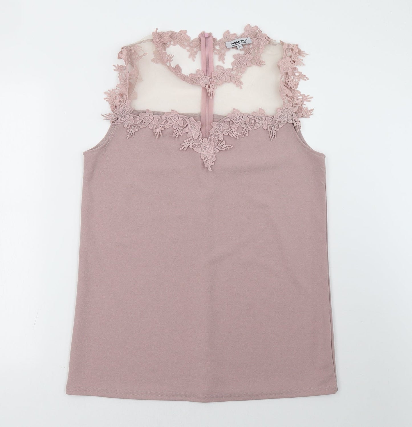 Womens UK Size XL Urban Mist Pink Basic Tank