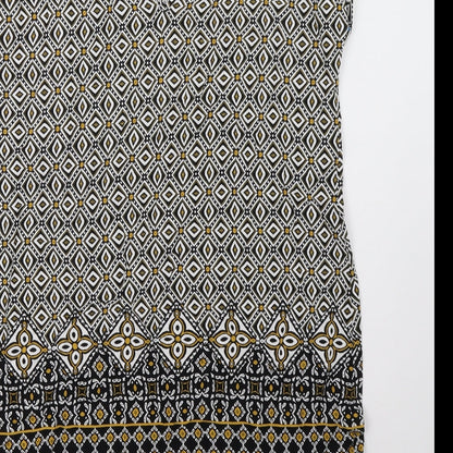 Matalan Womens Yellow Geometric  A-Line  Size 14