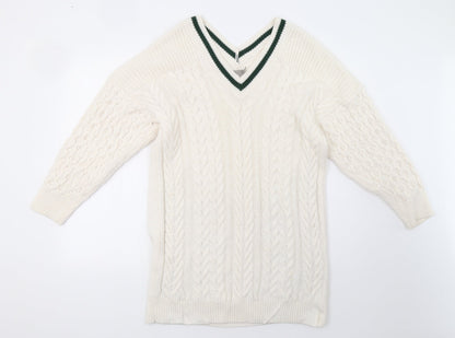 ASOS Womens White  Knit A-Line  Size 10