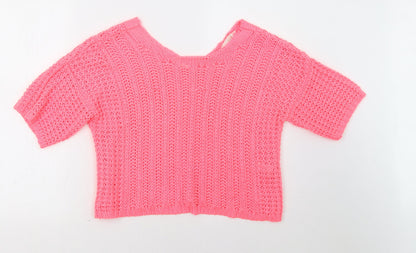 Womens UK Size S NEXT Pink Pullover Sweatshirt