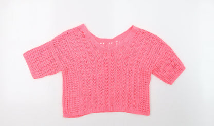 Womens UK Size S NEXT Pink Pullover Sweatshirt