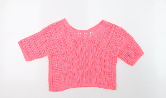 Womens UK Size S NEXT Pink Pullover Sweatshirt