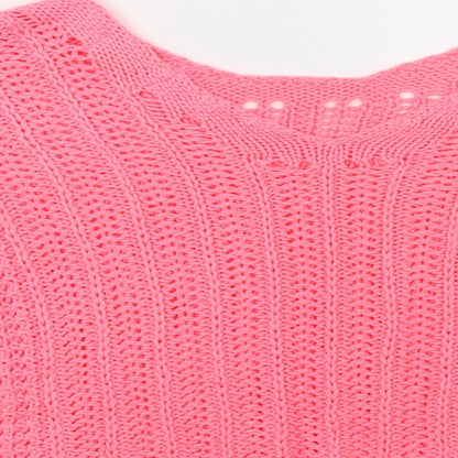 Womens UK Size S NEXT Pink Pullover Sweatshirt