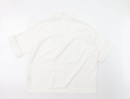 Womens UK Size 8 ASOS White Basic Blouse