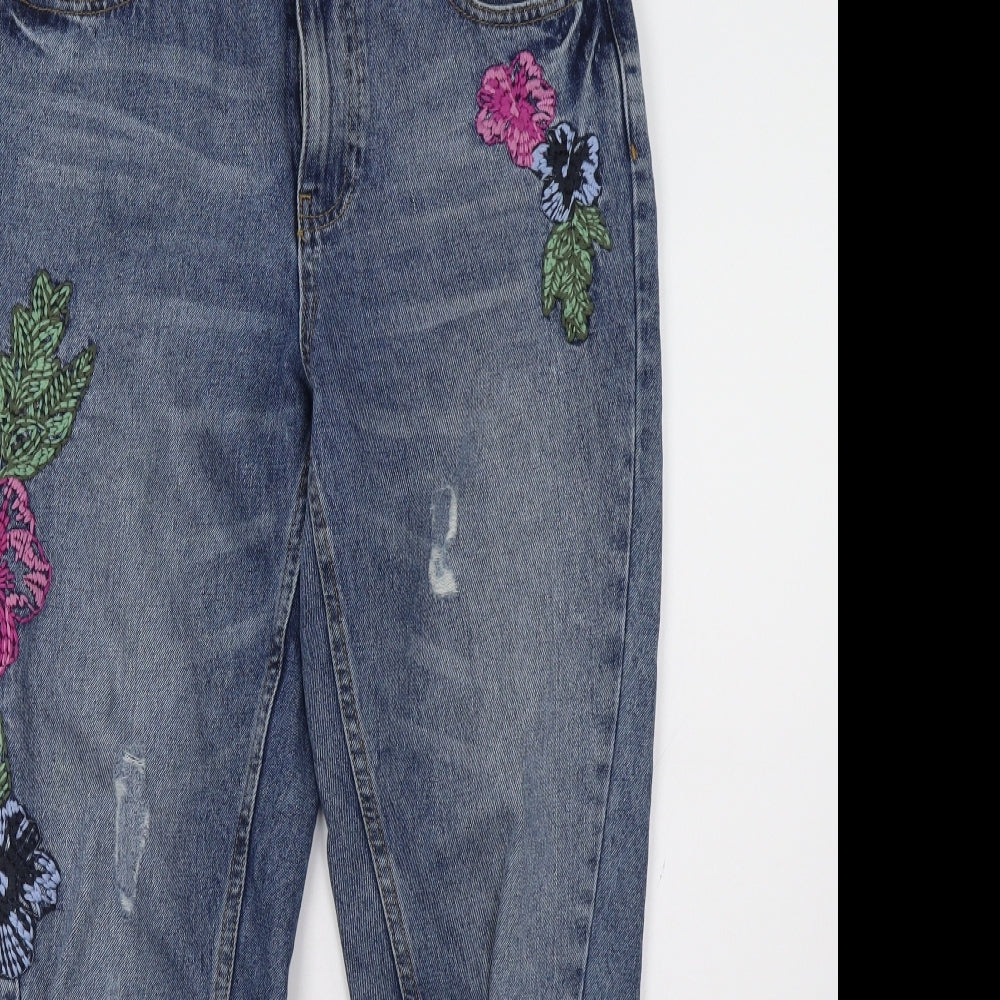 Sainsburys Womens Blue   Straight Jeans Size 8 L29 in