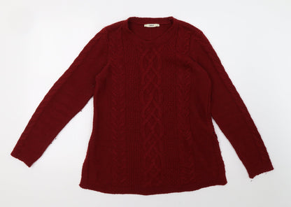 Oasis Womens Red   Pullover Sweatshirt Size S