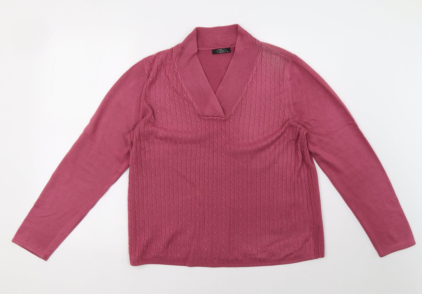 bm  Womens Pink   Pullover Sweatshirt Size M