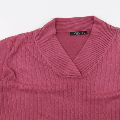 bm  Womens Pink   Pullover Sweatshirt Size M