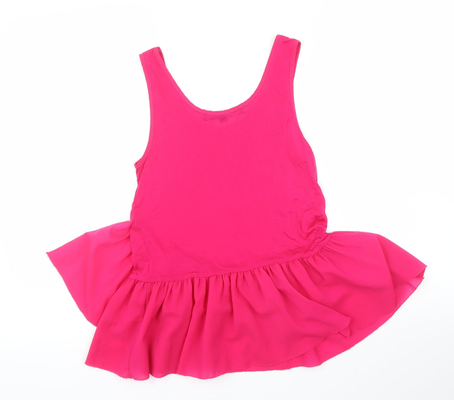 Womens UK Size S French Connection Pink Basic Tank