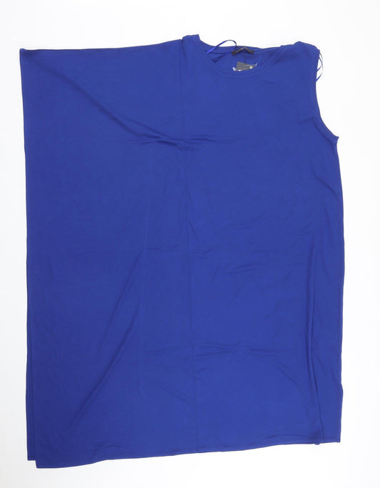 M&S Womens Blue   Basic Blouse Size 12