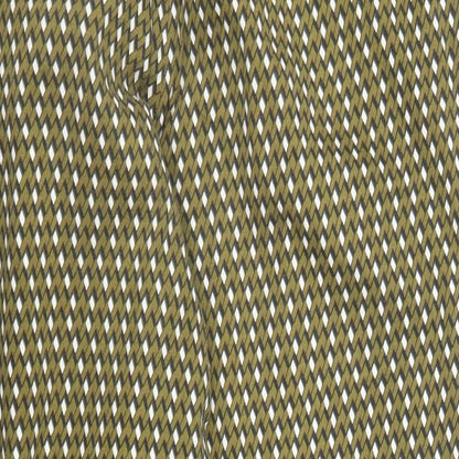 Womens UK Size 10 Zara Regular Fit Pedal Pusher Green Trousers