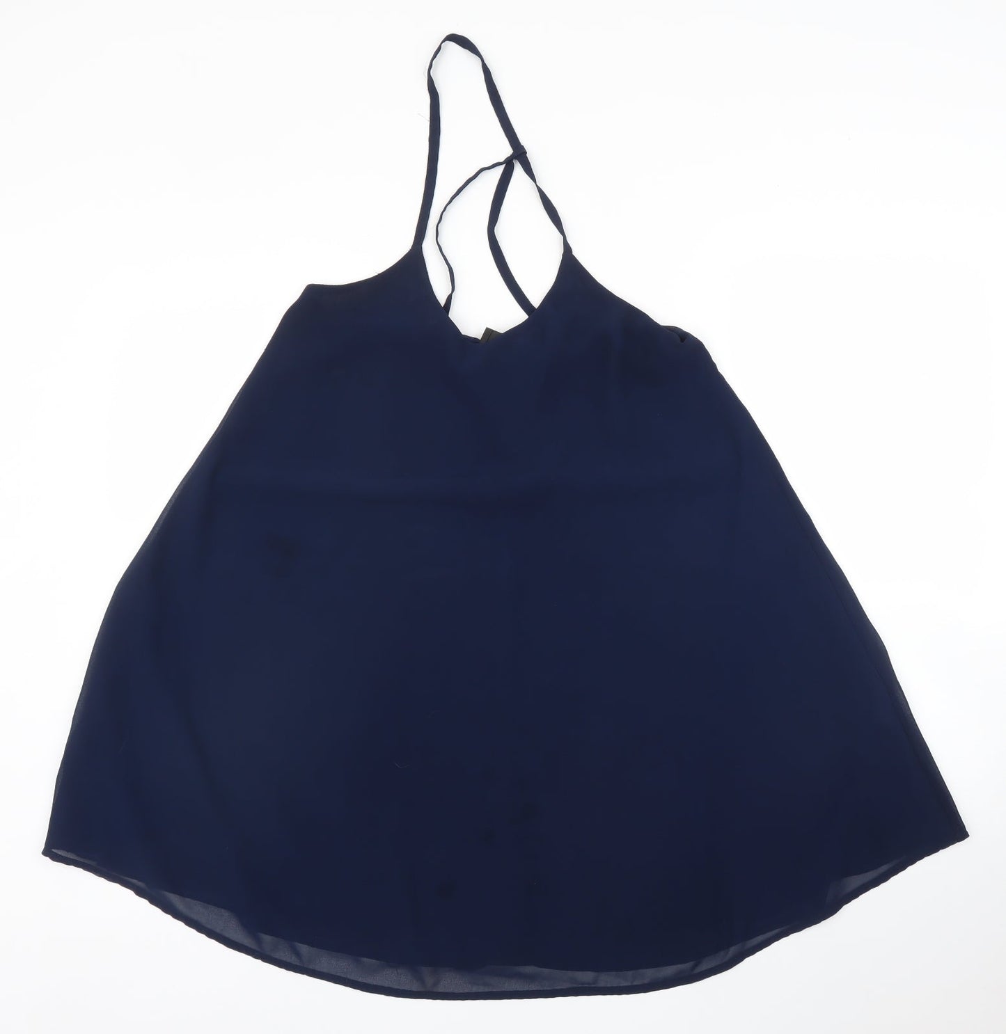 Ax Womens Blue   Tunic Blouse Size 10