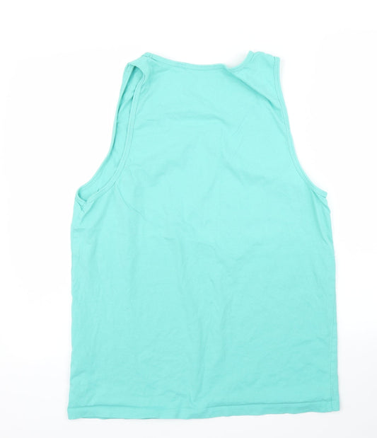 Womens UK Size M NEXT Green Basic Tank