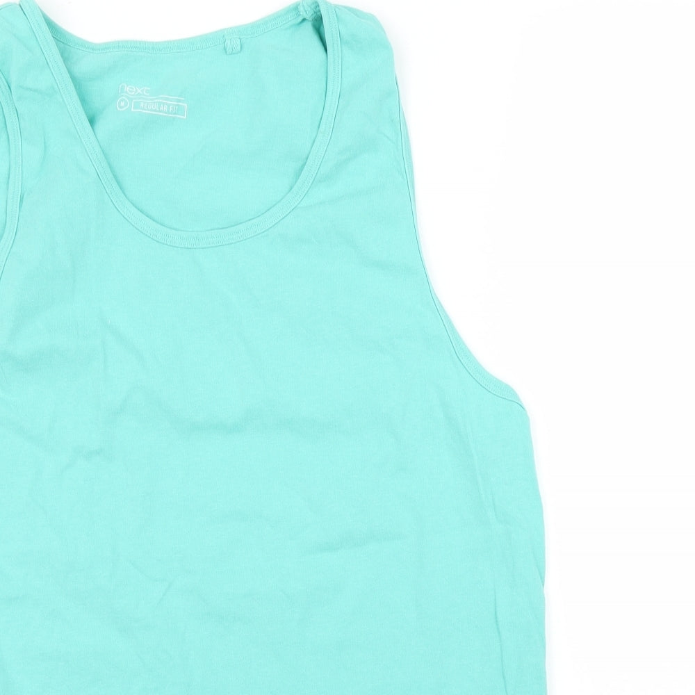 Womens UK Size M NEXT Green Basic Tank