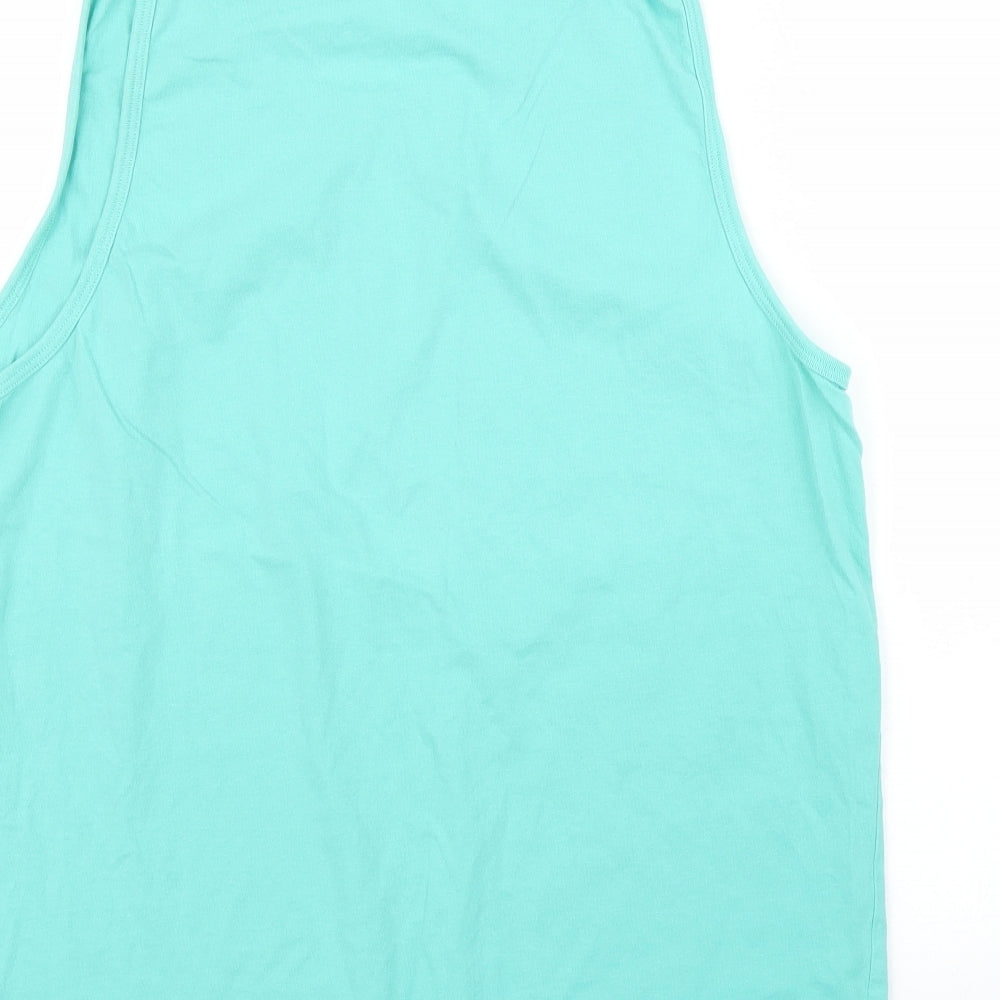 Womens UK Size M NEXT Green Basic Tank